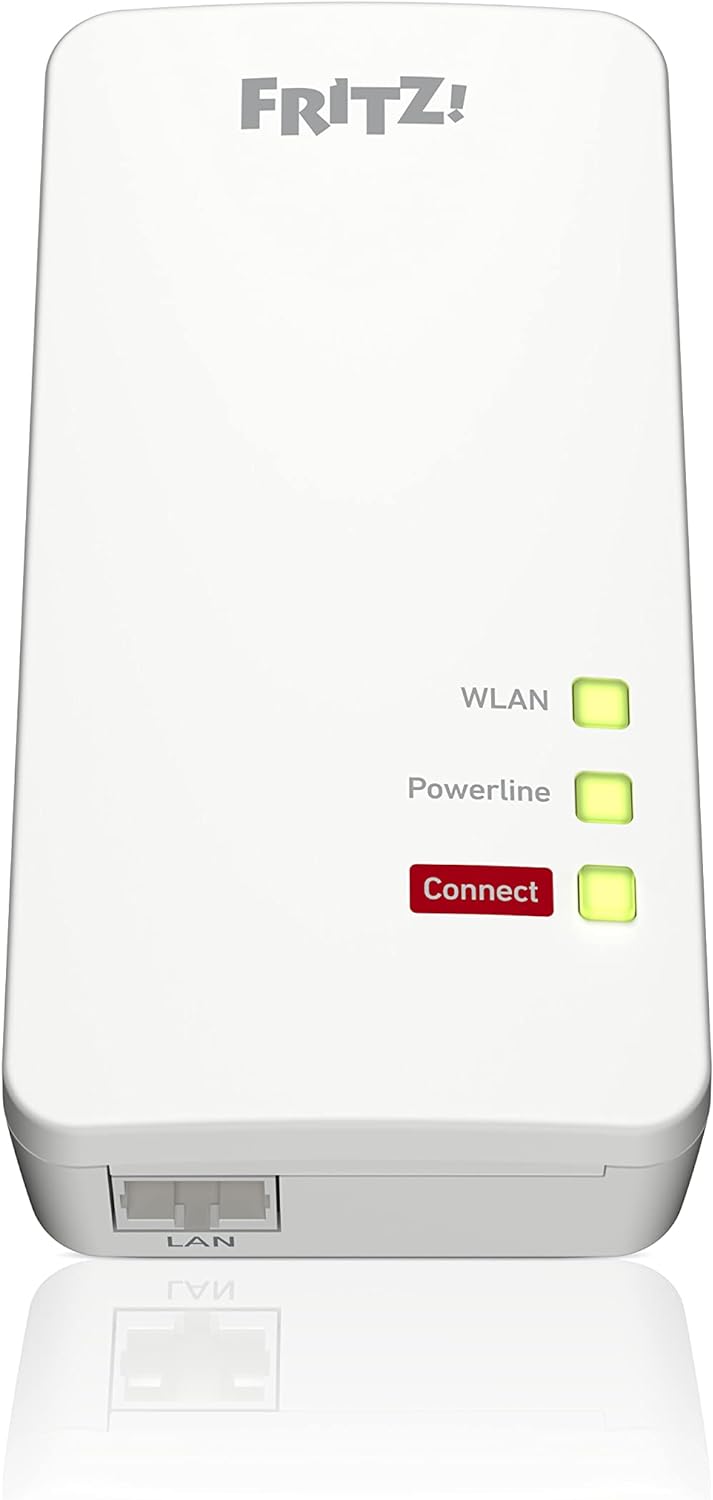 AVM FRITZ!Powerline 1260 WLAN Set international -WLAN-Access Point, ideal für Media-Streaming oder NAS-Anbindungen, 1.200 MBit/s