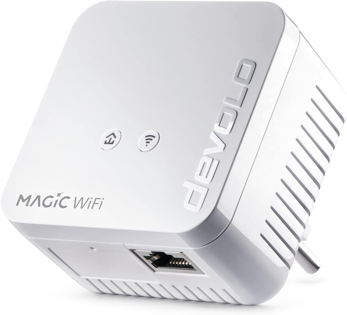 devolo Magic 1 WiFi mini: Ergänzungsadapter für zuverlässiges WLAN einfach via Stromleitung durch Wände und Decken, Mesh, G.hn-Technologie, Gäste-WLAN, Schweizer Stecker