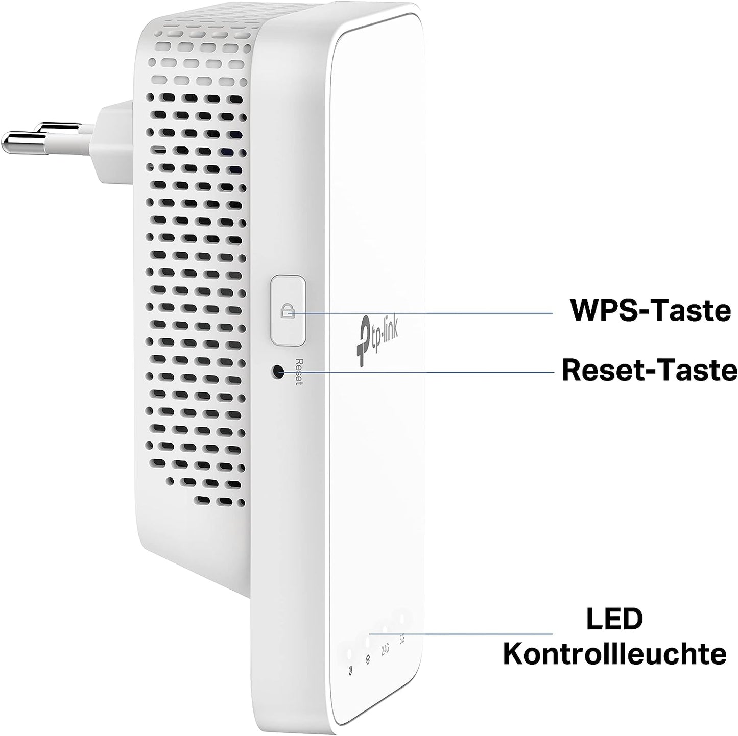 TP-Link RE330 WLAN Verstärker Repeater AC1200 (867MBit/s 5GHz + 300MBit/s 2,4GHz, WLAN Verstärker, App Steuerung, Signalstärkeanzeige, kompatibel zu allen WLAN Geräten, AP Modus)