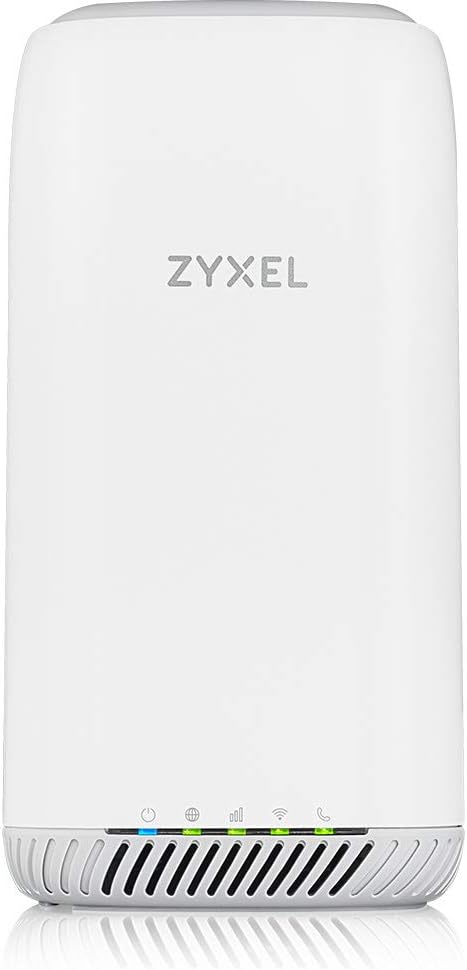 Zyxel 4G LTE-A Indoor WLAN-Router | Dual-Band WLAN-Sharing für 64 Geräte | Unterstützt VoIP/VoLTE | Ohne SIM-Lock | Keine Konfiguration erforderlich [LTE5388-M804]