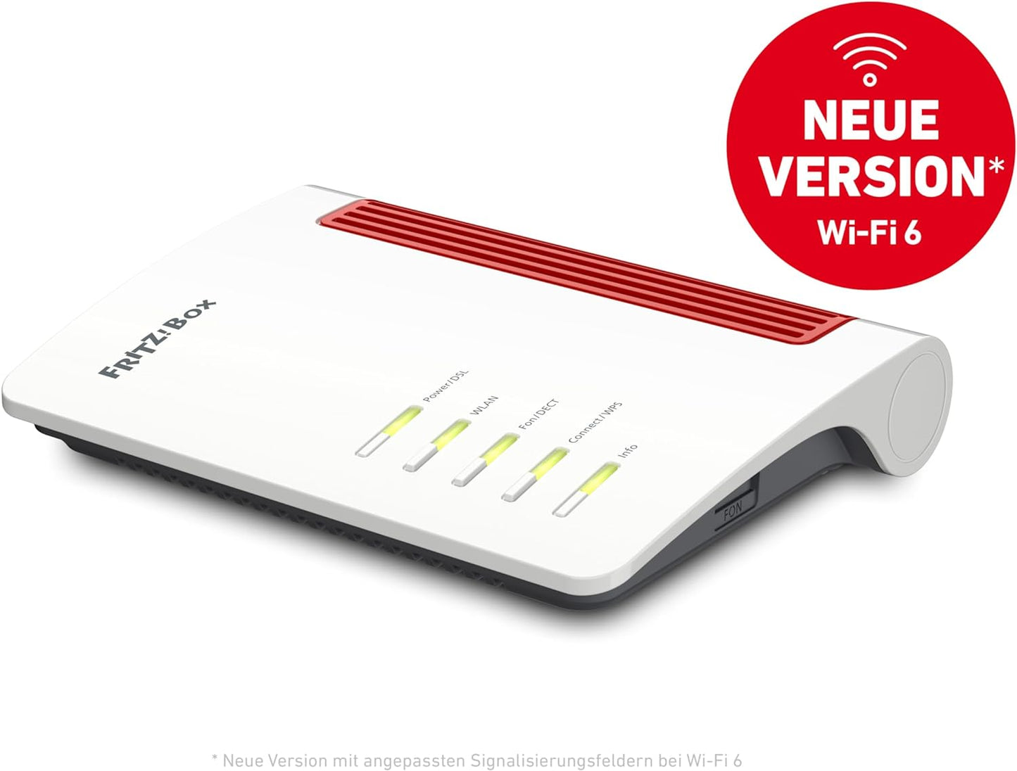 AVM FRITZ!Box 7530 AX International (WI-FI 6 Router (DSL/VDSL, 1.800 MBit/s (5GHz) & 600 MBit/s (2,4GHz), bis zu 300 MBit/s mit VDSL-Supervectoring 35b, WLAN Mesh, DECT-Basis, Media Server)